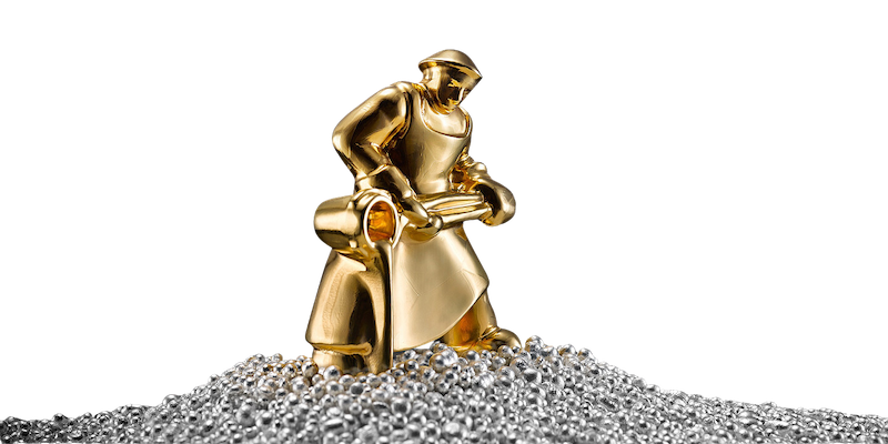 Figur aus Gold